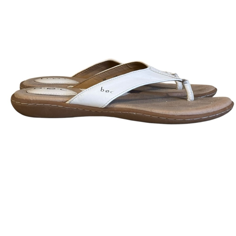 B.O.C Women's Z10701 Slip-on Flip Flop Sandals White Size 8M​​​ - Picture 5 of 9